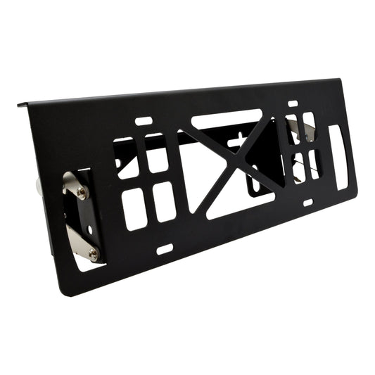 Carbon Offroad Carbon Offroad Stainless Steel Black Powdercoat Pull Up Number Plate Bracket