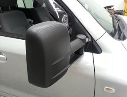 Clearview Towing Mirrors [Original, Pair, Manual, Black] - Toyota LandCruiser 70 Series