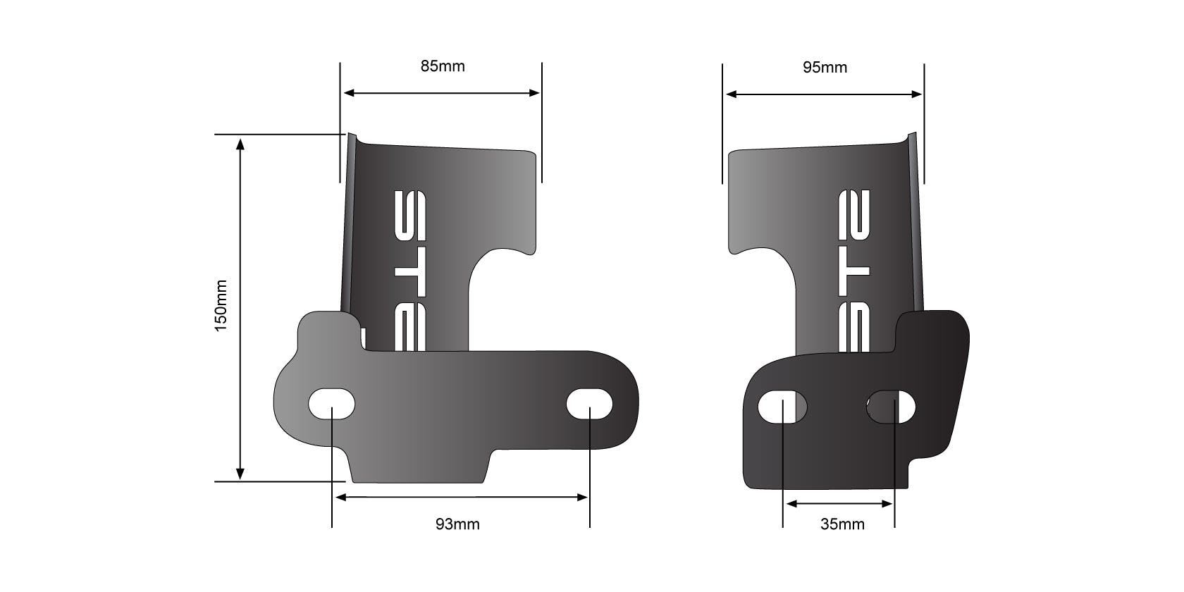 Inner Grille Light Bracket to suit N80 Hilux GR Sport - View 4