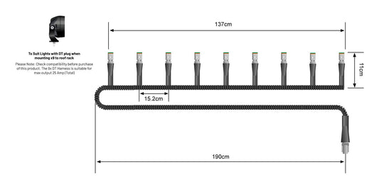 9 Plug Array Harness