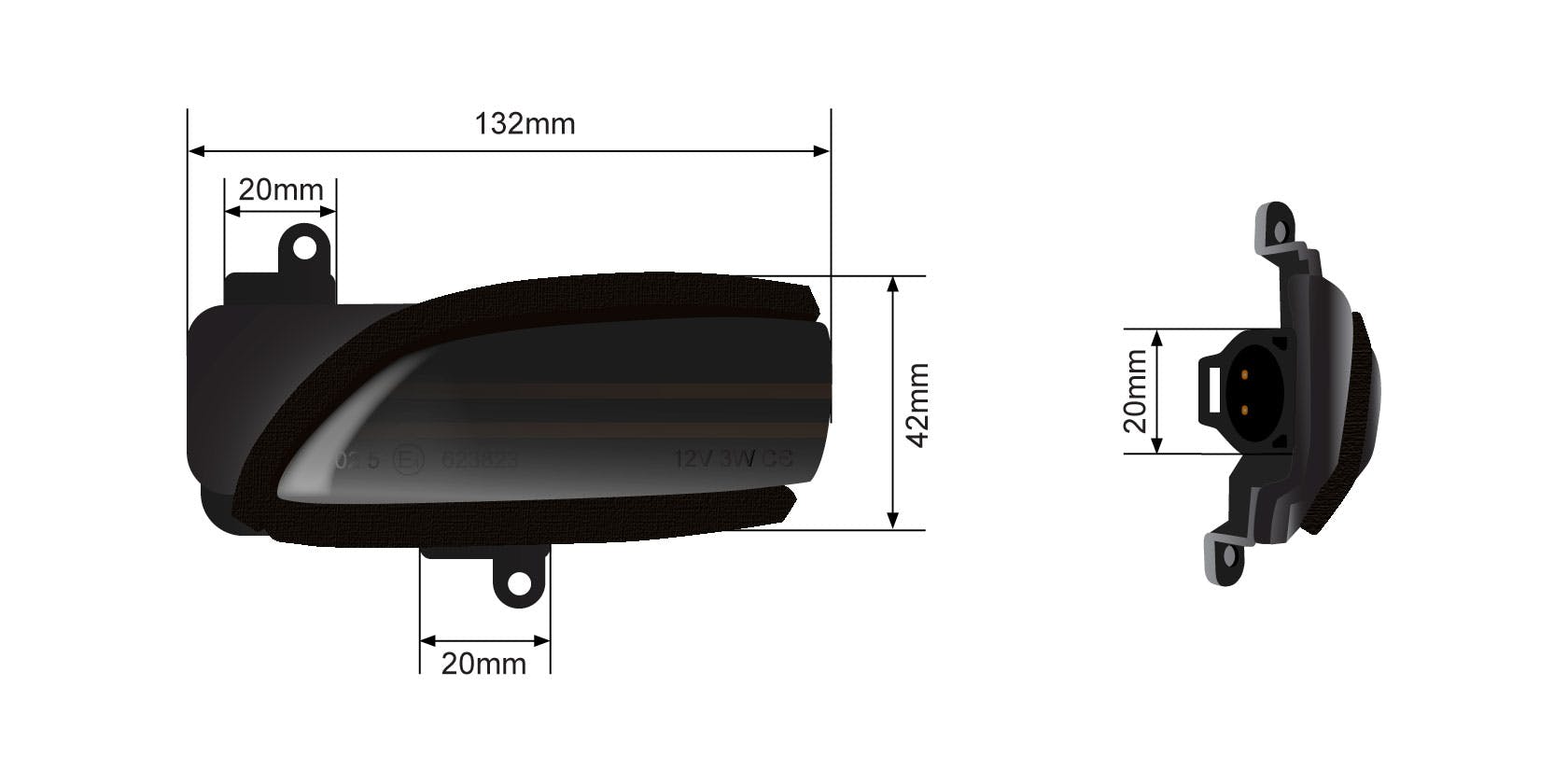 Sequential Mirror Turn Signal | Ford Focus - View 6