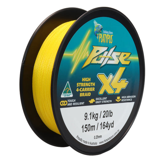 TT fishing Platypus Braid Pulse X4 Gold 150M