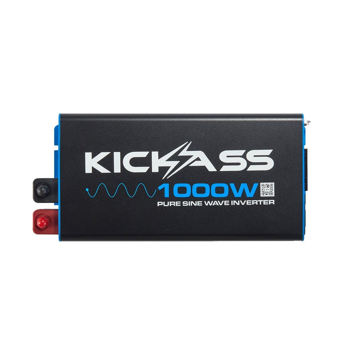KickAss 12V to 240V Pure Sine Wave 1000W Inverter