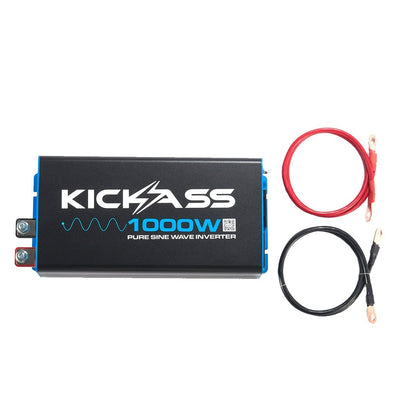 KickAss 12V to 240V Pure Sine Wave 1000W Inverter