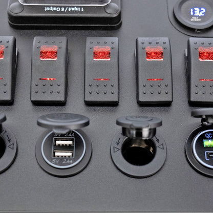 KickAss 12V Control Hub / Panel With 20A DCDC Charger