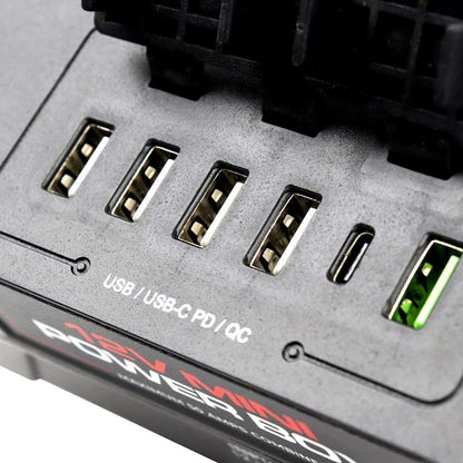 KickAss Mini 12V Control Box - 2 x Anderson, 6 x USB & 3 x Cig Sockets