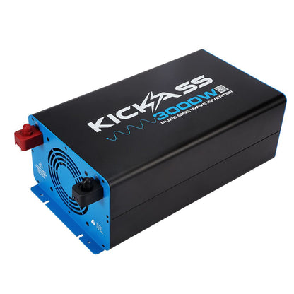 KickAss 12V to 240V Pure Sine Wave 3000W Inverter