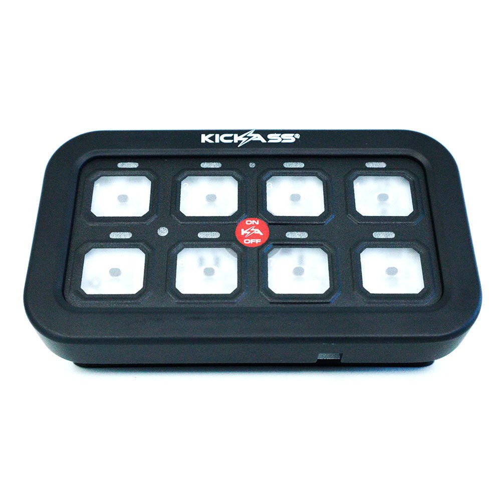 KickAss Bluetooth Control Switch Panel - 8 Gang Switch Panel