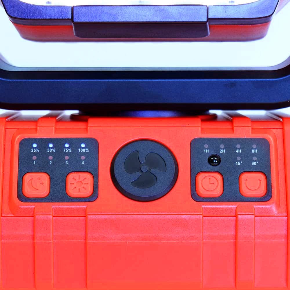 KickAss Camping Fan with LED Light and Power Bank