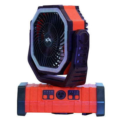 KickAss Camping Fan with LED Light and Power Bank
