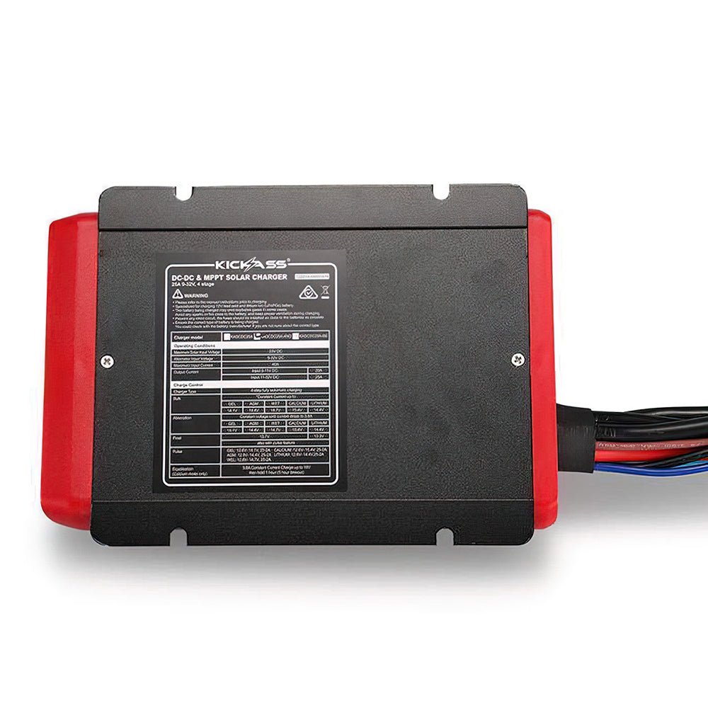 KickAss 12V/24V 25A DCDC Charger With Solar MPPT + Pre-Wired Anderson