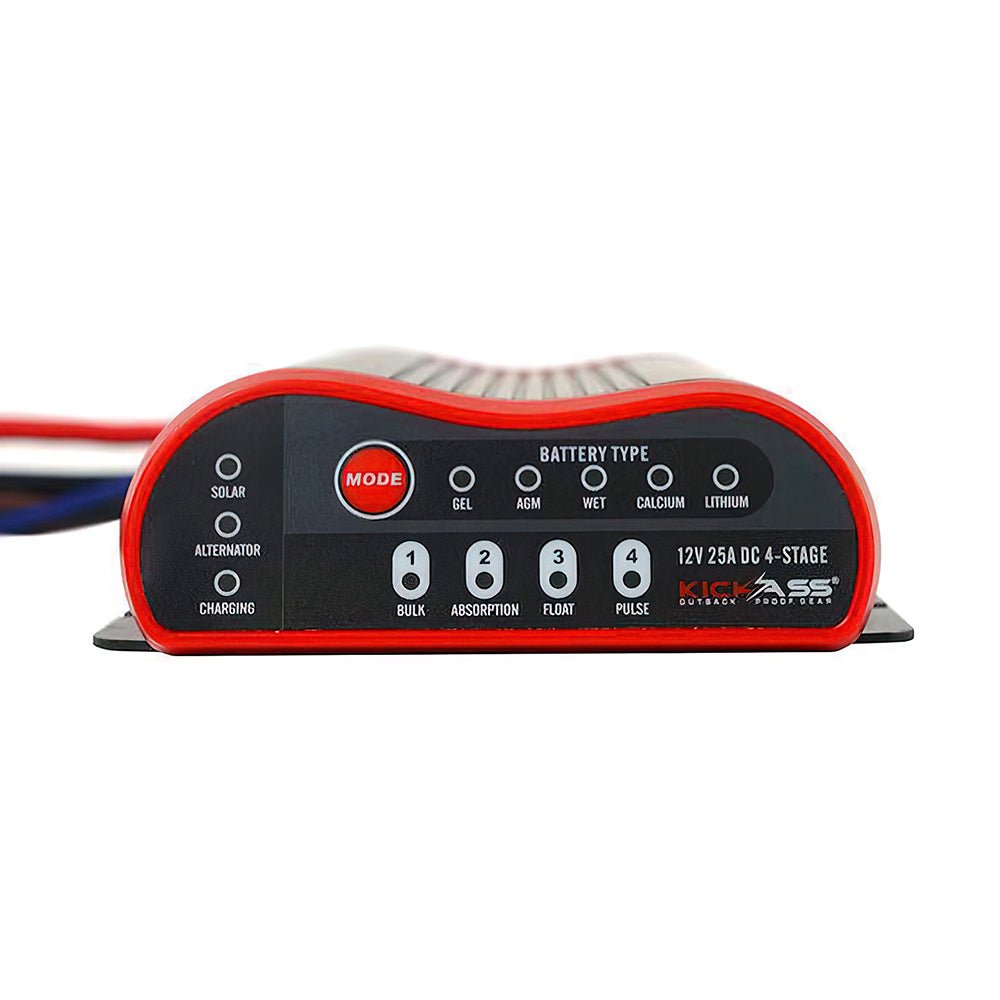 KickAss 12V/24V 25A DCDC Charger With Solar MPPT + Pre-Wired Anderson