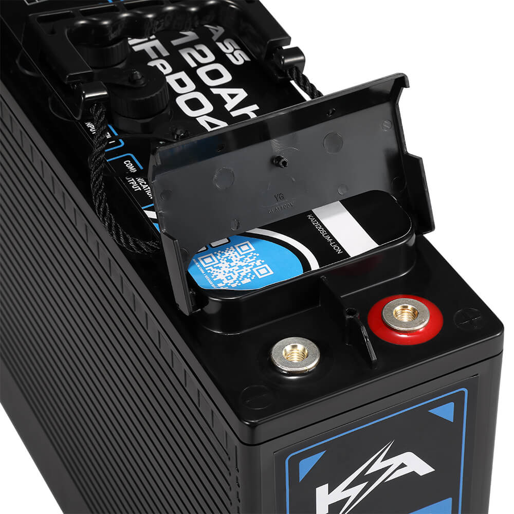 KickAss 12V 120Ah Smart Slimline Lithium Deep Cycle Battery LiFeP04