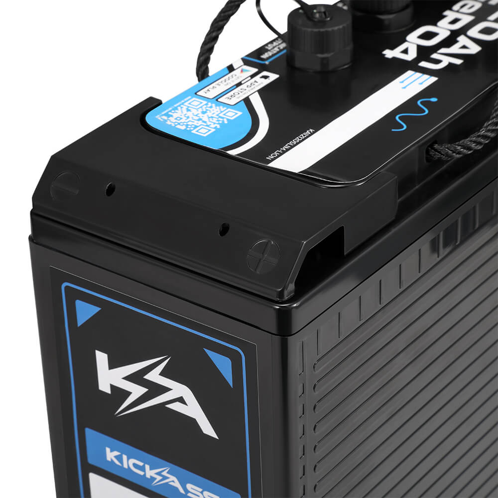 KickAss 12V 120Ah Smart Slimline Lithium Deep Cycle Battery LiFeP04