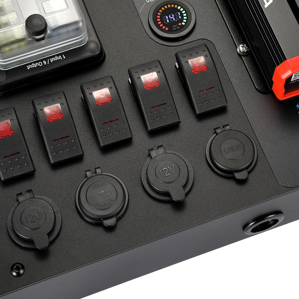 KickAss ProductsKickAss 12V Control Hub / Panel With 40A DCDC ChargerKACTRLHB40DCDC