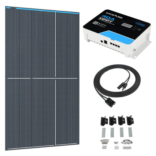 KickAss ProductsKickAss 350W Fixed Solar Panel & 40A MPPT KitKA - SOLAR - 350W - MPPT - BUNDLE