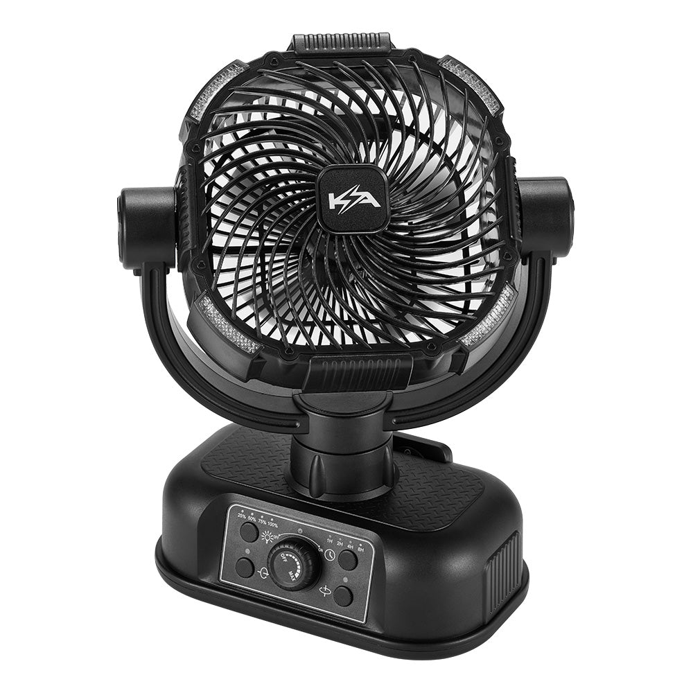 KickAss ProductsKickass 360° Oscillating 20,000mAh Camping Fan with Power Bank & LightKA5VCAMPFAN - BL