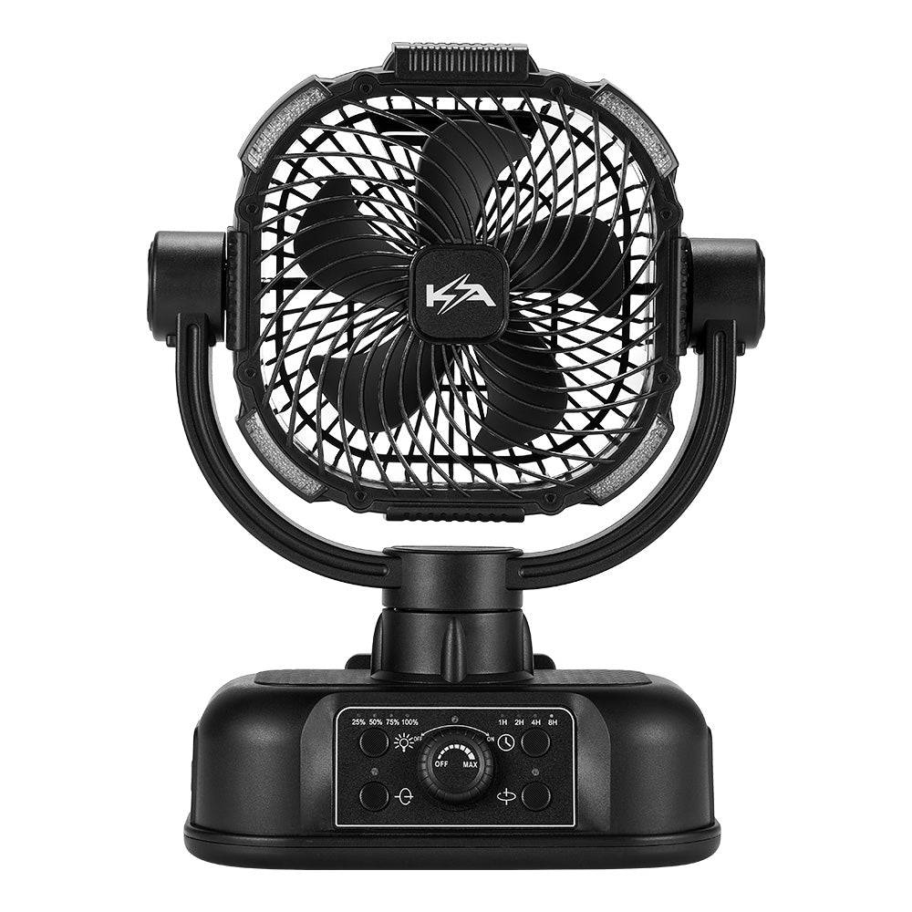 KickAss ProductsKickass 360° Oscillating 20,000mAh Camping Fan with Power Bank & LightKA5VCAMPFAN - BL