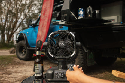 KickAss ProductsKickass 360° Oscillating 20,000mAh Camping Fan with Power Bank & LightKA5VCAMPFAN - BL