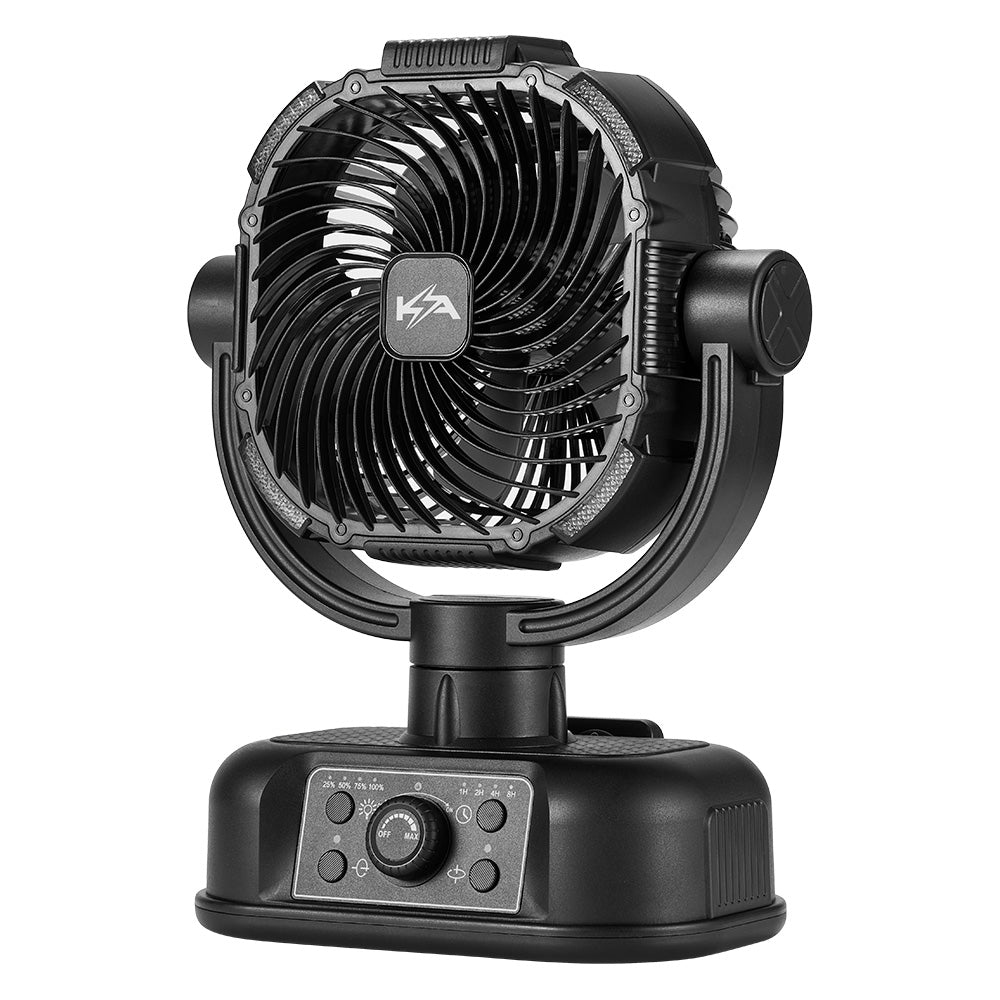 KickAss ProductsKickass 360° Oscillating 20,000mAh Camping Fan with Power Bank & LightKA5VCAMPFAN - BL