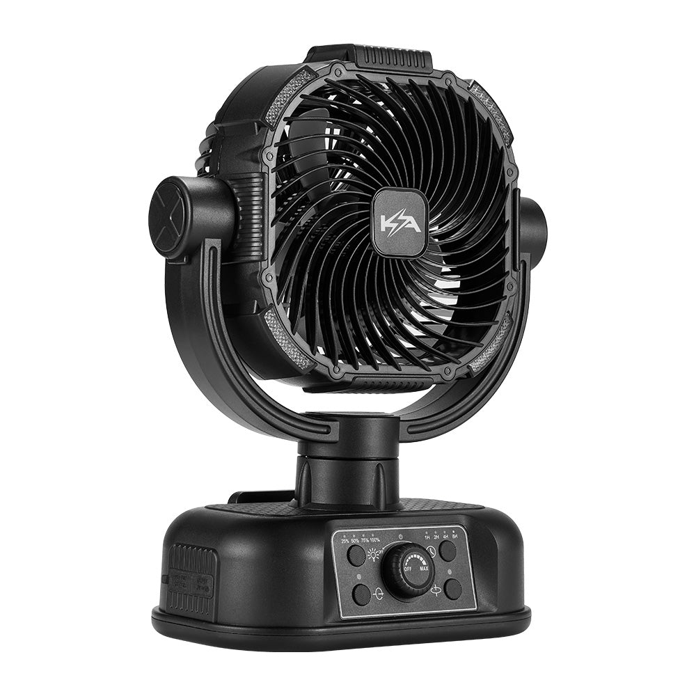 KickAss ProductsKickass 360° Oscillating 20,000mAh Camping Fan with Power Bank & LightKA5VCAMPFAN - BL