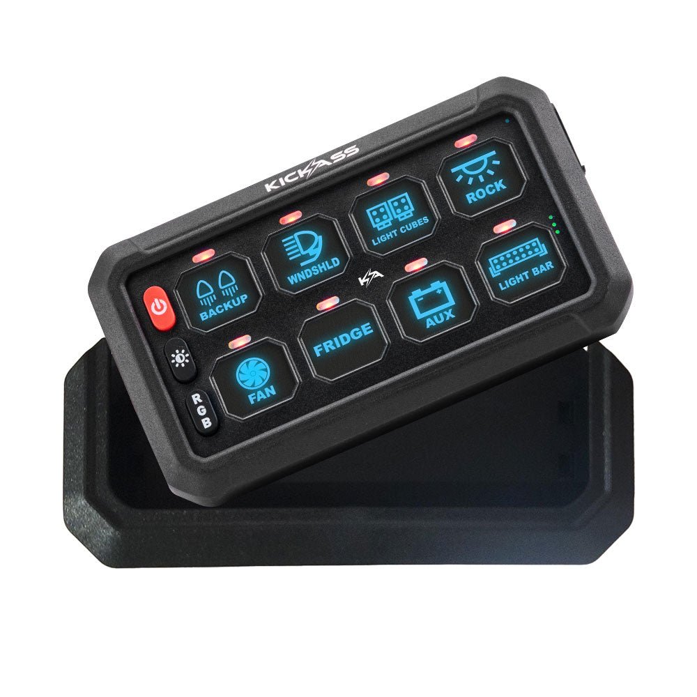 KickAss 8 Gang Wireless 12V/24V Switch Panel