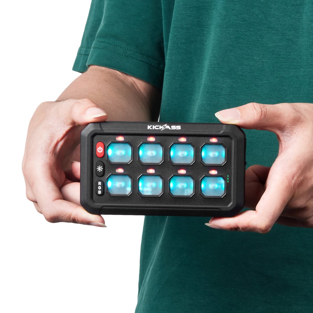 KickAss 8 Gang Wireless 12V/24V Switch Panel