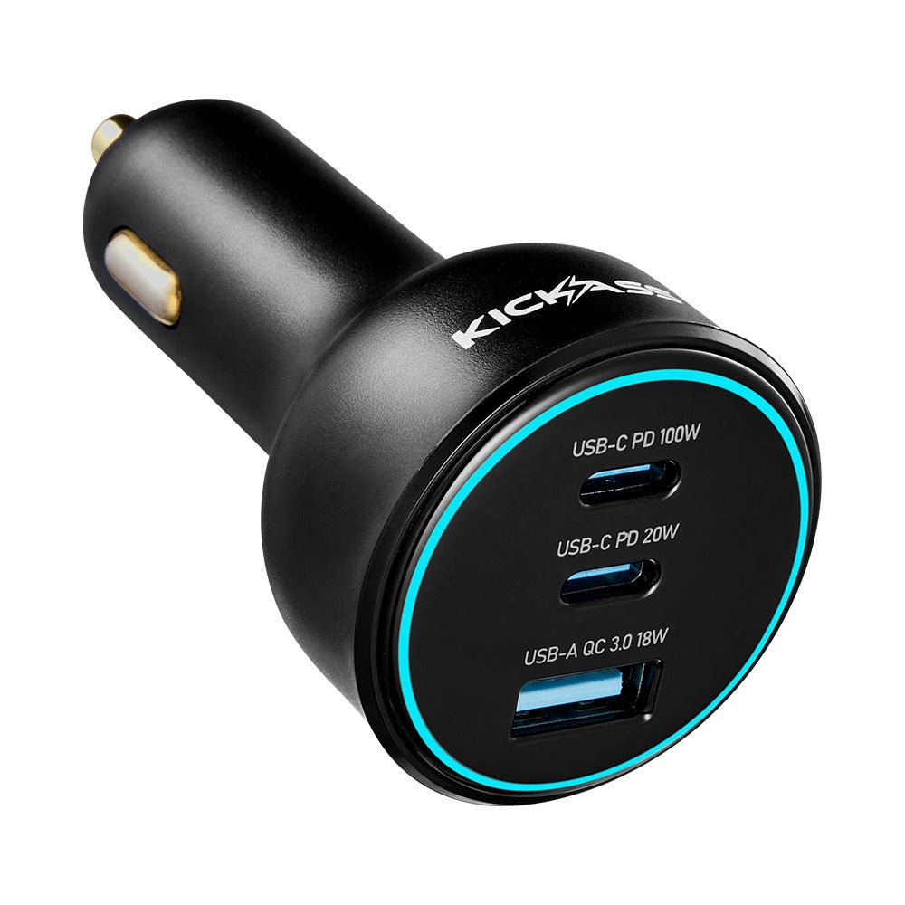 KickAss ProductsKickass Fast Charging 100W USB - C/A Car ChargerKAFC100W - CAR