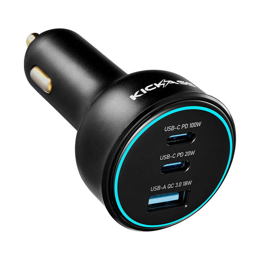 KickAss ProductsKickass Fast Charging 100W USB - C/A Car ChargerKAFC100W - CAR