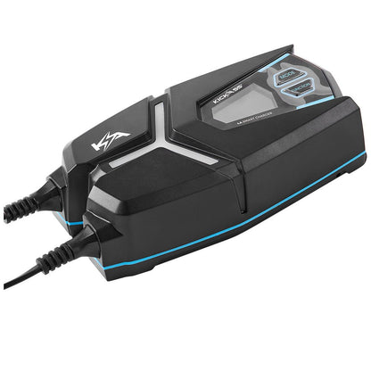 KickAss Flexicharge 4A Smart 12V/6V Battery Charger For Lead Acid, AGM & Lithium Batteries