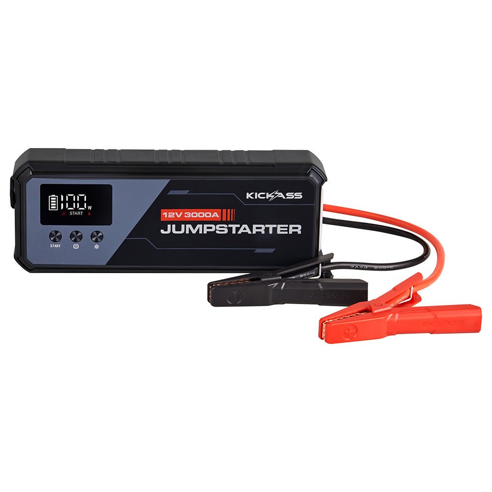 KickAss ProductsKickass Power Boost 3000A Lithium Jump Starter with Power Bank - 5500A PeakKAJUMPSTRTR3000A