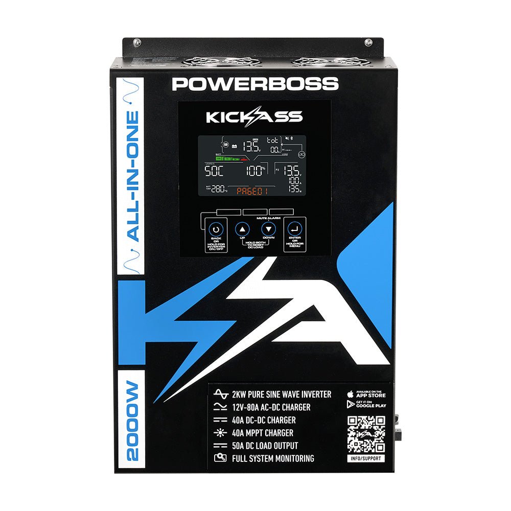 KickAss ProductsKickAss PowerBoss 2000W All - in - One Power System with Bluetooth and Plug & Play KitKAPBBTCONN