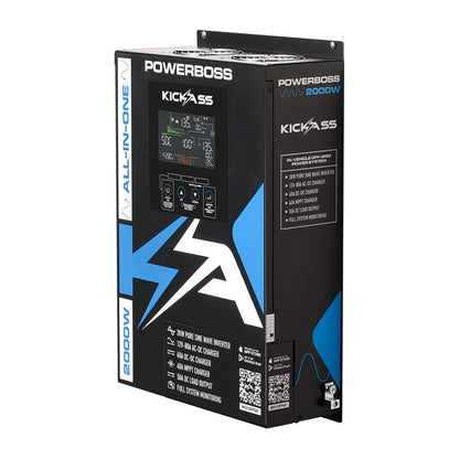 KickAss ProductsKickAss PowerBoss 2000W All - in - One Power System with Remote Display and Plug & Play KitKAPBRDUCONN