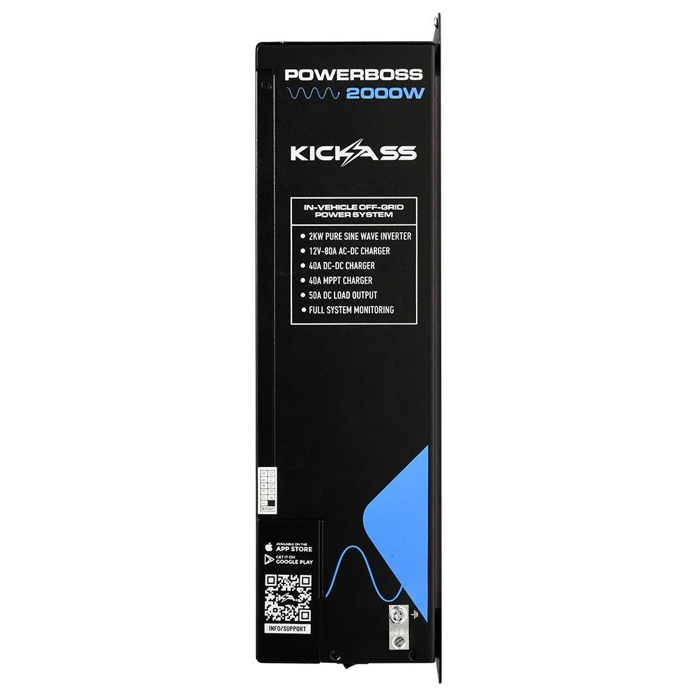 KickAss ProductsKickAss PowerBoss 2000W All - in - One Power System with Remote Display and Plug & Play KitKAPBRDUCONN