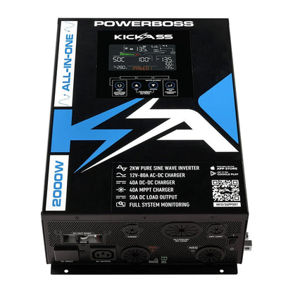 KickAss ProductsKickAss PowerBoss 2000W All - in - One Power System with Remote Display and Plug & Play KitKAPBRDUCONN