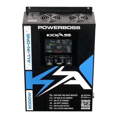 KickAss ProductsKickAss PowerBoss 2000W All - in - One Power System with Remote Display and Plug & Play KitKAPBRDUCONN
