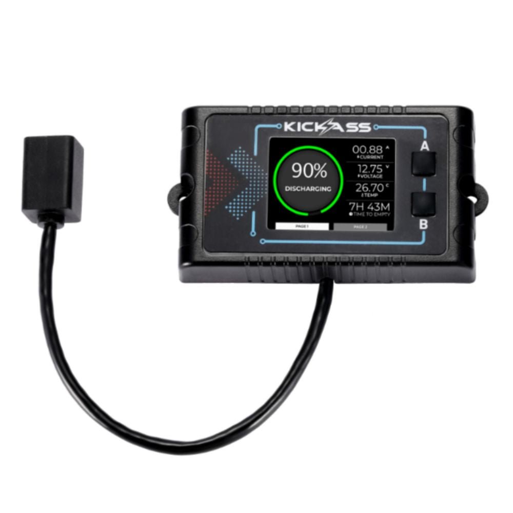 KickAss Remote Smart Lithium Battery Display Unit + 5M Extension Cable Bundle