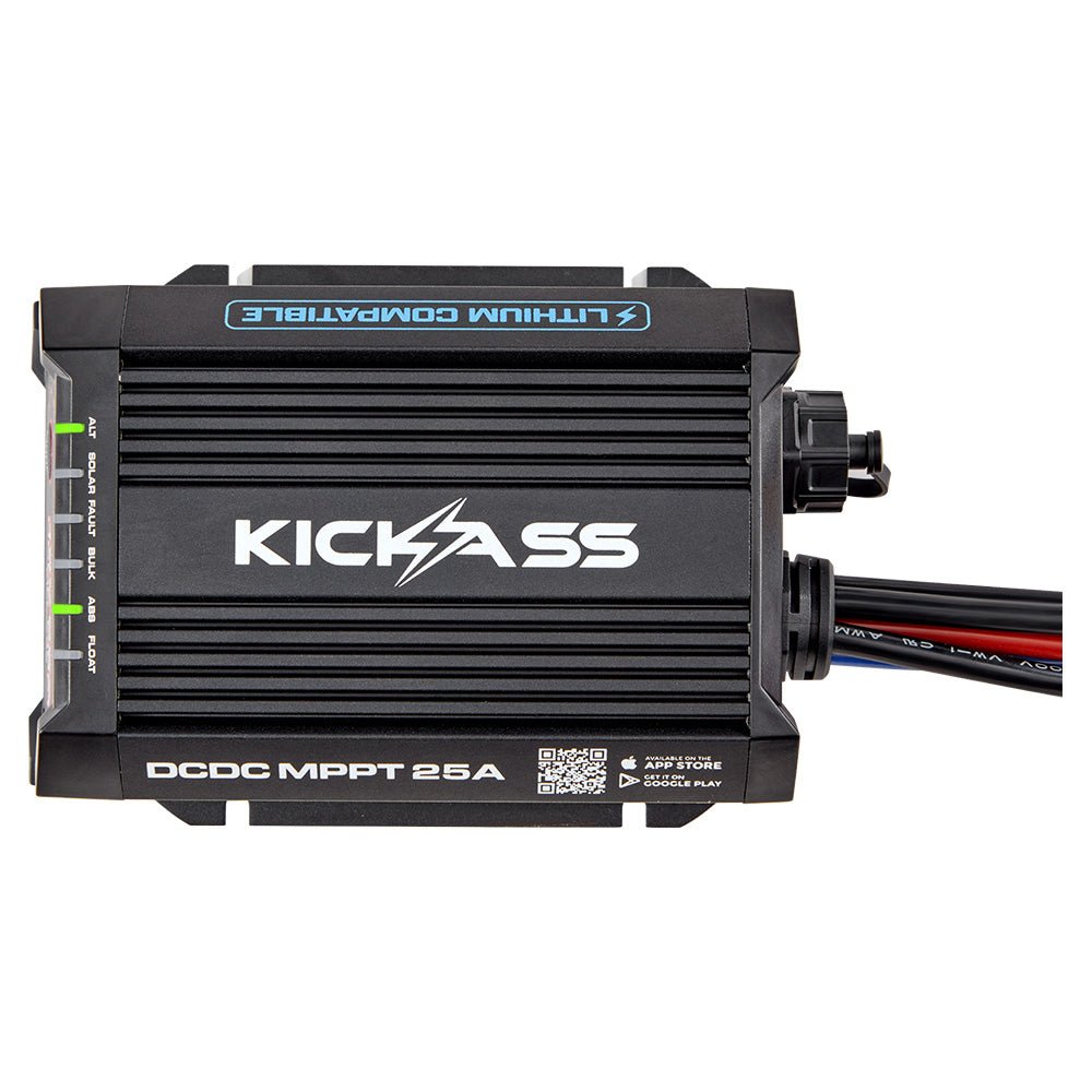 KickAss ProductsKickAss Smart 12V/24V 25A DCDC Charger With Solar MPPT + Integrated Bluetooth + Pre - Wired AndersonKADCDC25ABT - AND
