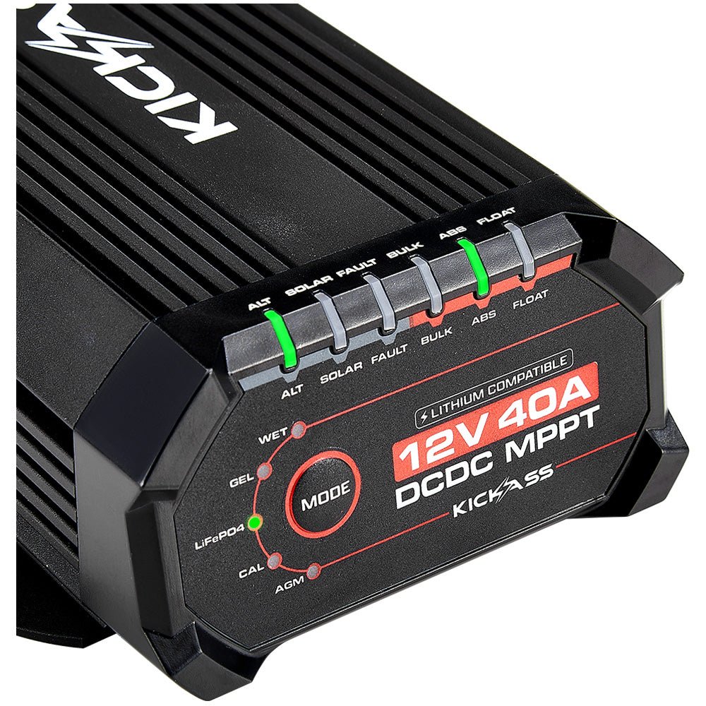 KickAss ProductsKickAss Smart 12V/24V 40A DCDC Charger With Solar MPPT + Integrated Bluetooth + Pre - Wired AndersonKADCDC40ABT - AND