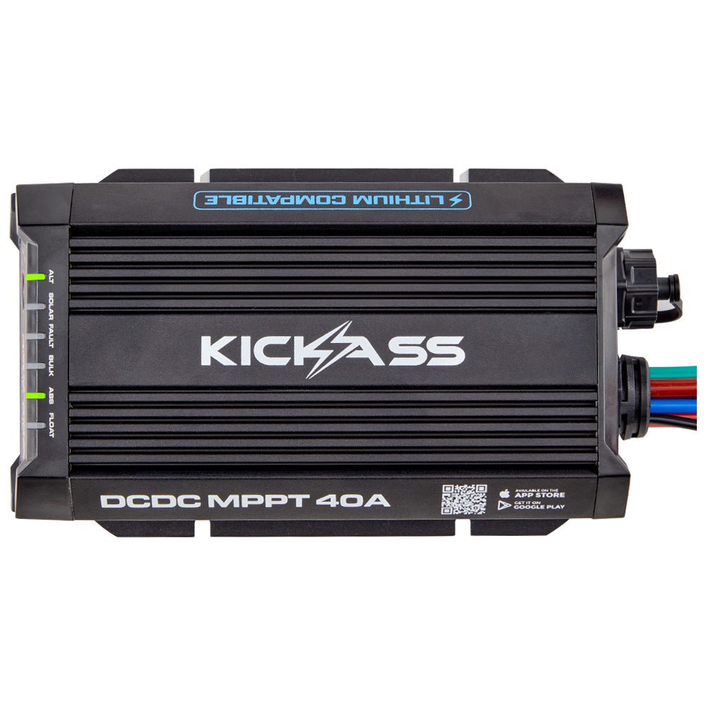 KickAss ProductsKickAss Smart 12V/24V 40A DCDC Charger With Solar MPPT + Integrated Bluetooth + Pre - Wired AndersonKADCDC40ABT - AND