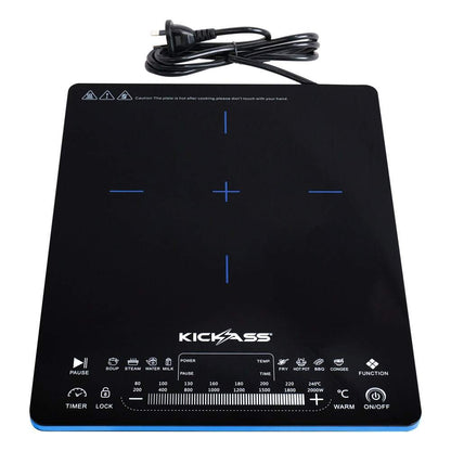 KickAss QuickFire 2000W Portable Induction Cooktop For Camping