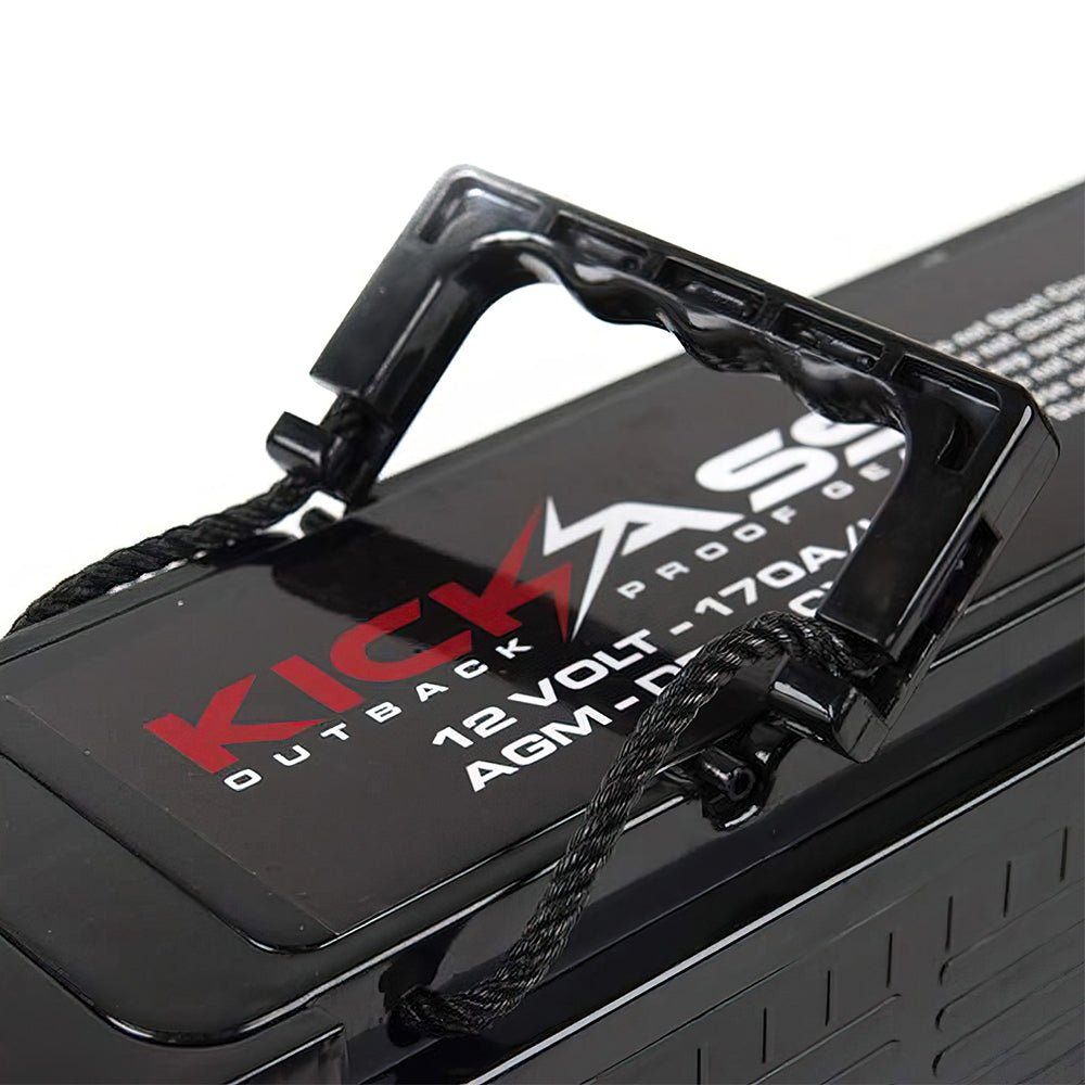 KickAss 170Ah Slimline 12V Deep Cycle AGM Battery