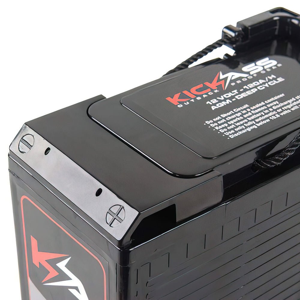 KickAss 120Ah Slimline 12V Deep Cycle AGM Battery