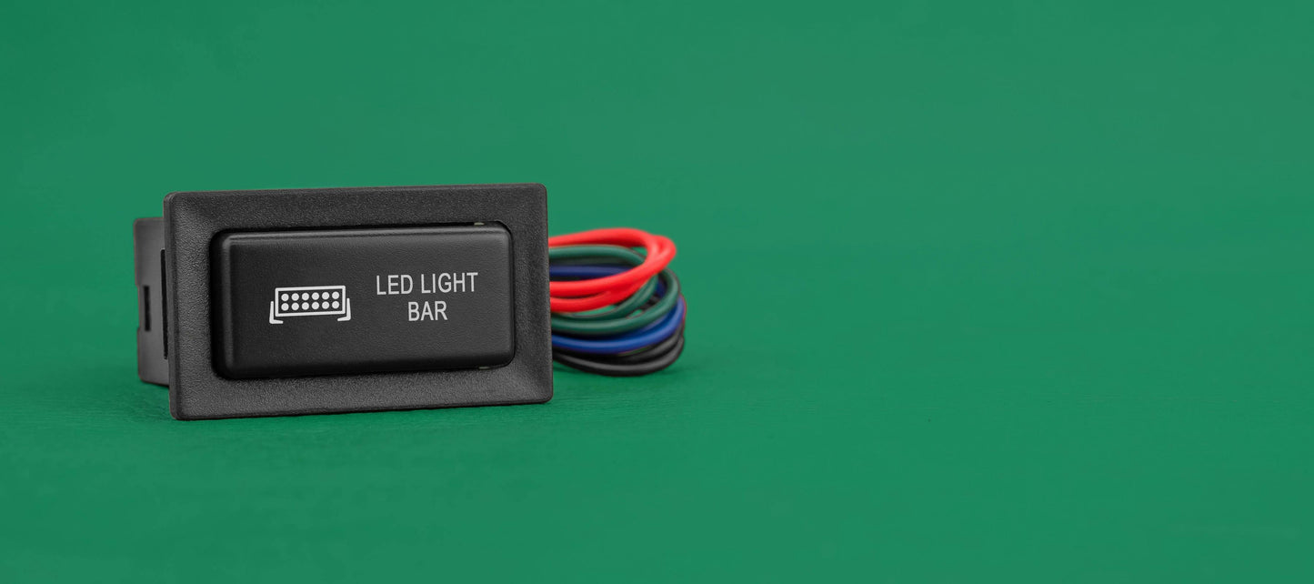 Push Switch To Suit Toyota 80 Series Landcruiser | LED Light Bar - View 3