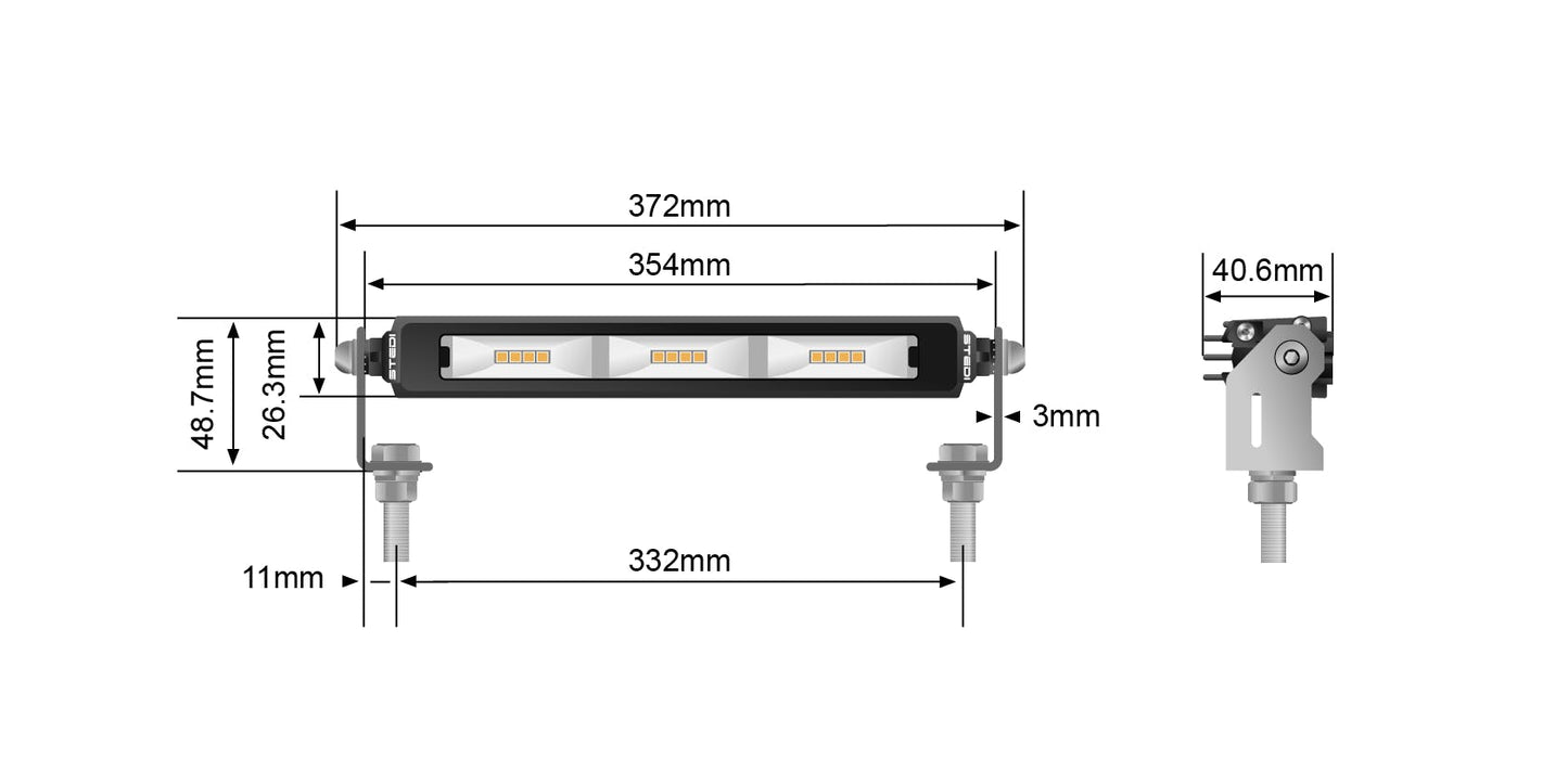 Micro V2 13.9 Inch 24 LED Flood Light (2700K) - View 10