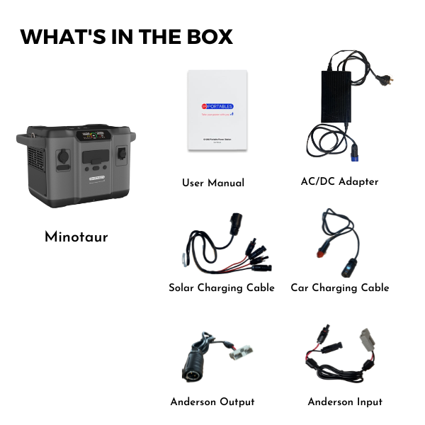 SR Portables Minotaur - Hand-held Lithium Solar Generator, 1395Wh, 1200W Inverts