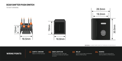 Gear Shifter Switch to suit Amarok (Rear Lights) - View 3