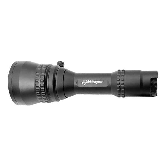 night hunter elite LED torch side view with lightforce logo