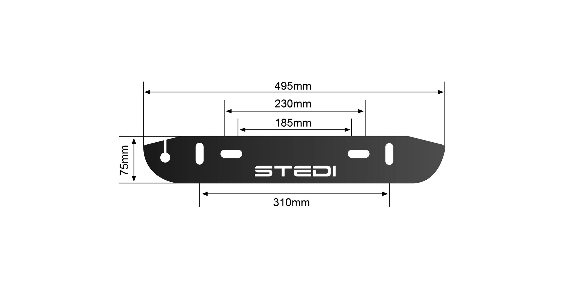 Number Plate Light Mounting Bracket - View 9