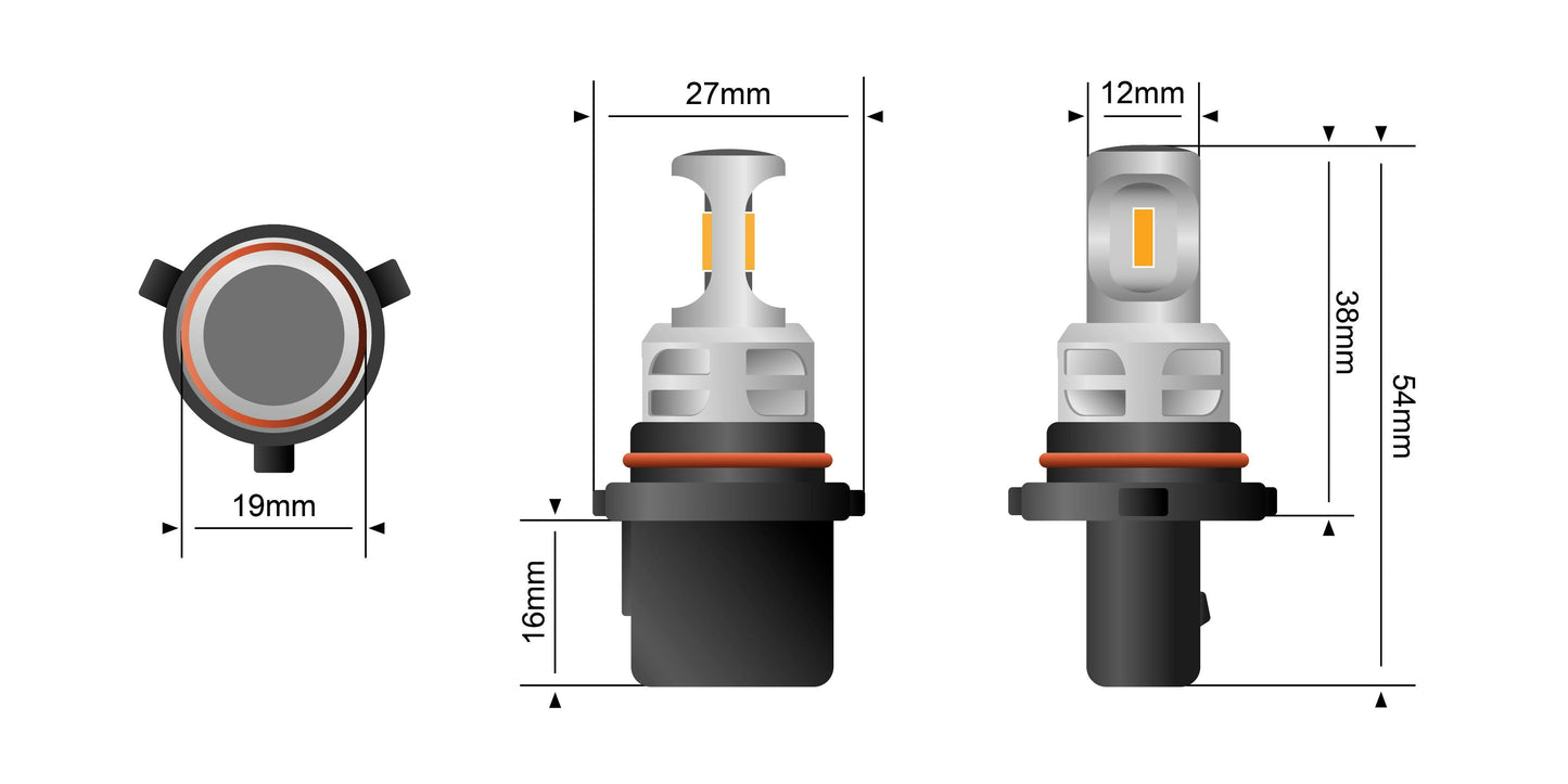 P13W LED DRL & Fog Light Bulbs (Pair)